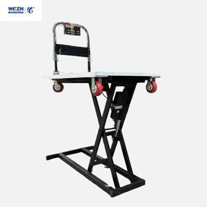 Carrello Elevatore Elettrico Idraulico Compatto WGZN, Capacità 500-1000 kg, Manuale, Portatile, Pieghevole a Quattro Ruote, Spinto a Mano, OEM - Product Image 1