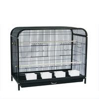 Cage à oiseaux empilable en fer et plastique, écologique, pour perroquets et canaris, extra large, utilisation intérieure/extérieure, capacité de 25 lb, emballage en boîte