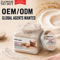 Flower Secret Lulur Beras Fermentasi Asam Hialuronat Kolagen untuk Menghaluskan Kulit-Untuk Dewasa Semua Jenis Kulit-Agen Global OEM/ODM