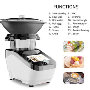 <span class=keywords><strong>Robot</strong></span> culinaire <span class=keywords><strong>multifonction</strong></span> intelligent pour hacher, trancher et cuire – Blender, <span class=keywords><strong>hachoir</strong></span> et <span class=keywords><strong>robot</strong></span> de cuisine thermique - Product Image 2
