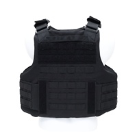 Chaleco Táctico de Protección VANDA 500D de Nailon con Corte Láser, Cierres Impermeables y Sistema Modular MOLLE para Servicio de Seguridad