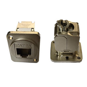 Module RJ45 de type D CAT6 avec prise de câble réseau blindée, connecteur de données à double tête à insertion directe - Product Image 4