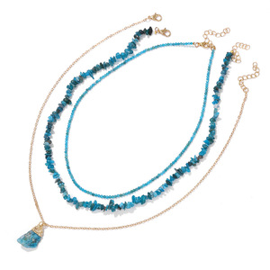 Collana di Perline in Cristallo Naturale Grezzo per Donne, Gioiello Vintage Retrò Multistrato - Product Image 3
