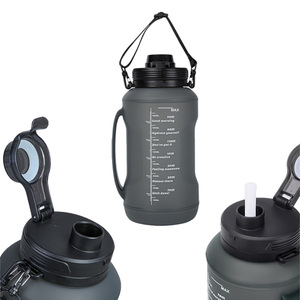 Camping Large Capacity Direct-<b>Drink</b> Mouthpiece Carry Handle Silicone Stylish Gym Water <b>Bottle</b> for Promotion - Product Image 1