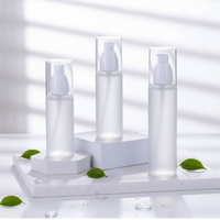 Bouteille en PET de 80 ml, 100 ml, 120 ml, 150 ml avec pulvérisateur à brume, pompe de traitement, bouteille cosmétique en plastique blanc pour lotion, emballage pour soins de la peau