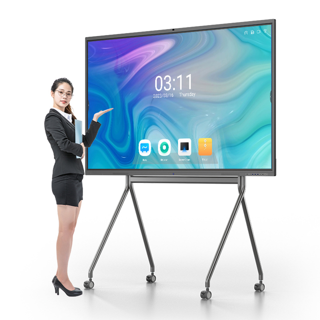 Ultra-slim 75" 4K Smart Touch Screen TV LCD Display Interactive Flat Panel for Classroom