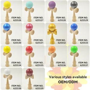 Wholesale Cheap Wooden Kendama Toy Sword Ball Competition Skill Ball Japanese Traditional Custom Kendama Educational Wooden Toys