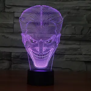 Groothandel Fabrikanten Smile Jack Kleurrijke 3d Lampjes Lichte Geschenklamp 111000 Visuele Sfeer