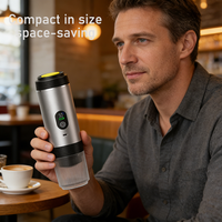 Machine à café électrique portable OEM ODM, logo personnalisé, support en plastique ABS, chauffage à la vapeur pour l'extérieur et la maison, écologique