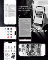 Printer Termal Portabel A285M A4, Printer Nirkabel Tanpa Tinta untuk Android IOS PC, Printer Mobile Ringkas untuk Perjalanan