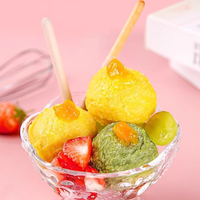 Poudre de crème glacée dure pour la fabrication de glaces maison, saveurs café et thé, emballage en sachet
