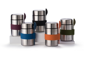 OUMEGO डबल दीवार स्टेनलेस स्टील खाद्य कुप्पी अछूता वैक्यूम खाद्य जार थर्मस सूप जार खाना रखने गर्म के साथ चम्मच - Product Image 2