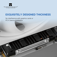 Pabrik Pasokan Dual Copper Heatpipes PCIe M.2 2280 CNC Aluminium Thermalright CSA-5 PRO NVMe SSD Radiator
