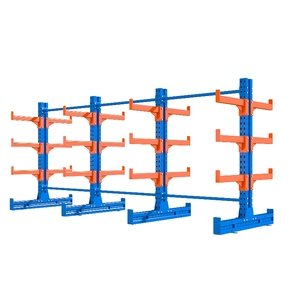 Steel Cantilever <b>Racking</b> <b>System</b> Adjustable Arm Vertical Pipe <b>Storage</b> Rack Industrial Shelving Corrosion Resistant Single Sided - Product Image 1