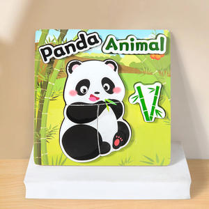 Rompecabezas de Madera 3D Montessori, Bloques de Alfabeto de Animales, Juego de Rompecabezas de Historias, Juguetes Educativos <span class=keywords><strong>para</strong></span> Niños y Niñas de 0 a 3 Años - Product Image 4