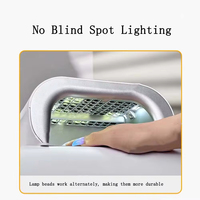 Lampe à ongles professionnelle intelligente à capteur AI, sécheuse à ongles LED UV AI professionnelle pour salon de manucure et pédicure