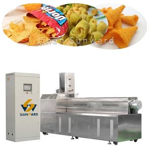 300 kgバイカラー三色コーンスナックペレット押出機モカスナックチーズボールシリアル包装機 - Product Image 5