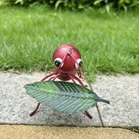 Figurine d'abeille en métal moderne, ornement créatif pour jardin, statue décorative pour pelouse, balcon, chambre, maison, extérieur, décoration paysagère