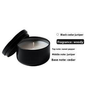 Juego de Velas Aromáticas de Cera de Soya Hechas a Mano con Etiqueta Privada de Lujo, en Frascos Negros, Ideales para Regalo en Acción de Gracias, Diwali <span class=keywords><strong>y</strong></span> Ramadán - Product Image 6