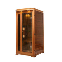 Produsen HealthyStar dari Harga Terbaik Ruang Sauna Uap Dalam Ruangan Inframerah Jauh Kayu Cedar Merah