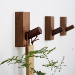 Perchero <span class=keywords><strong>de</strong></span> Madera Maciza Creativo para <span class=keywords><strong>Entrada</strong></span>, <span class=keywords><strong>Colgador</strong></span> <span class=keywords><strong>de</strong></span> Pared sin Perforaciones, Forma Redonda, Ideal para Manualidades - Product Image 2