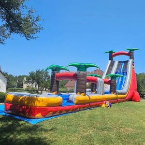 GMY Inflatables, Tobogán Inflable Comercial con Diseño de Bandera Americana, Tobogán Acuático Inflable Gigante para Niños y Adultos - Product Image 5