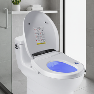 Nouveau style 2024, <span class=keywords><strong>prix</strong></span> réduit, <span class=keywords><strong>abattant</strong></span> de toilettes intelligent allongé en plastique avec fonction de lavage des fesses, bidet intelligent <span class=keywords><strong>japonais</strong></span> pour salle de bain - Product Image 4
