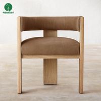 Moontree Furniture Chaises de salle à manger rembourrées pour restaurant nordique Chaise de salle à manger en bois à cadre en bois massif pour café-hôtel