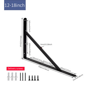 Sử dụng rộng rãi Hidden Heavy Duty treo tường Triangel nổi khung giá cho kệ với ốc vít - Product Image 4