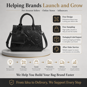 <span class=keywords><strong>Sac</strong></span> à <span class=keywords><strong>main</strong></span> de luxe pour femme YIKU, en <span class=keywords><strong>cuir</strong></span> végétalien noir gaufré hexagonal, avec logo personnalisé, quincaillerie argentée, fabrication usine depuis 20 ans, MOQ 100 - Product Image 5