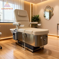 Camilla de Masaje Eléctrica Multifuncional de Alta Gama con Lavabo para Champú y Tazón para Pedicura