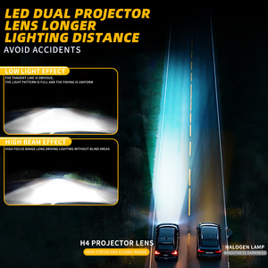 <span class=keywords><strong>Mini</strong></span> faro LED H4 para automóviles, motocicletas, Bombilla láser de doble haz en línea, temperatura de Color de 6000K, nueva condición, Faro de ojo de pez - Product Image 3
