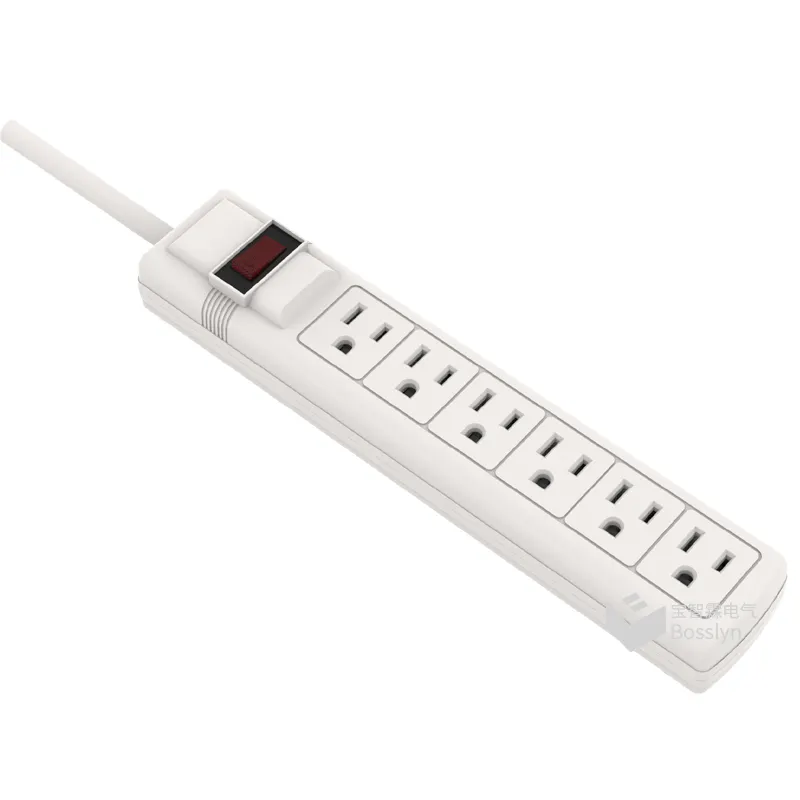 UL Listed Hot Sale in US 6 way US Power Strip/high power led strip lens/power strip surge protector electrical plugs and sockets