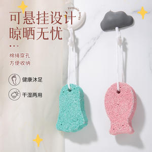 LMLTOP Lime à pieds double face en pierre volcanique, éponge abrasive pour talons, rouge et verte, paquet individuel pour la population générale - Product Image 2