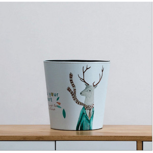 PU leather desktop recycling <b>bin</b>, cute multi-functional storage <b>bin</b>, mini lidless <b>car</b> trash can, customizable. - Product Image 1