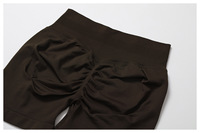 Ensemble de yoga sans couture trois pièces, tenue de sport décontractée à séchage rapide pour la course et le fitness, motif uni, vêtements ajustés à la taille