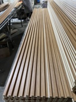 Paneles Decorativos de Pared WPC, Revestimientos de Pared de Madera Compuesta Resistentes al Agua para Interiores, Precio de Fábrica