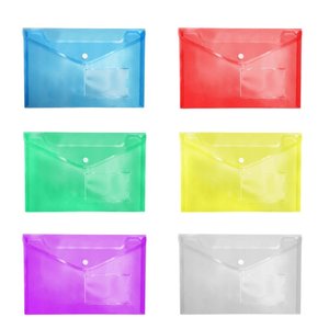 Biểu tượng tùy chỉnh 11 lỗ PP túi tài liệu với nút thư mục tập tin - Product Image 5