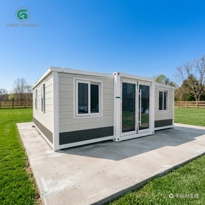 Maison modulaire préfabriquée de 20 pieds, 2 chambres, chambre d'hôtel en conteneur, espace commercial, maison conteneur portable pour <span class=keywords><strong>Airbnb</strong></span> - Product Image 1
