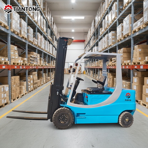 Электрический противовесный погрузчик грузоподъемностью 2 тонны, сертифицированный CE, с нулевым уровнем выбросов, на аккумуляторе, для внутренних работ по обработке материалов - Product Image 1