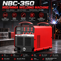 Nouvelle machine à souder MIG MMA portable NBC-350 350A à faible éclaboussure, protégée par un gaz, pour la fabrication de tôles d'acier, kit de câble de 5 m, 1 an de garantie