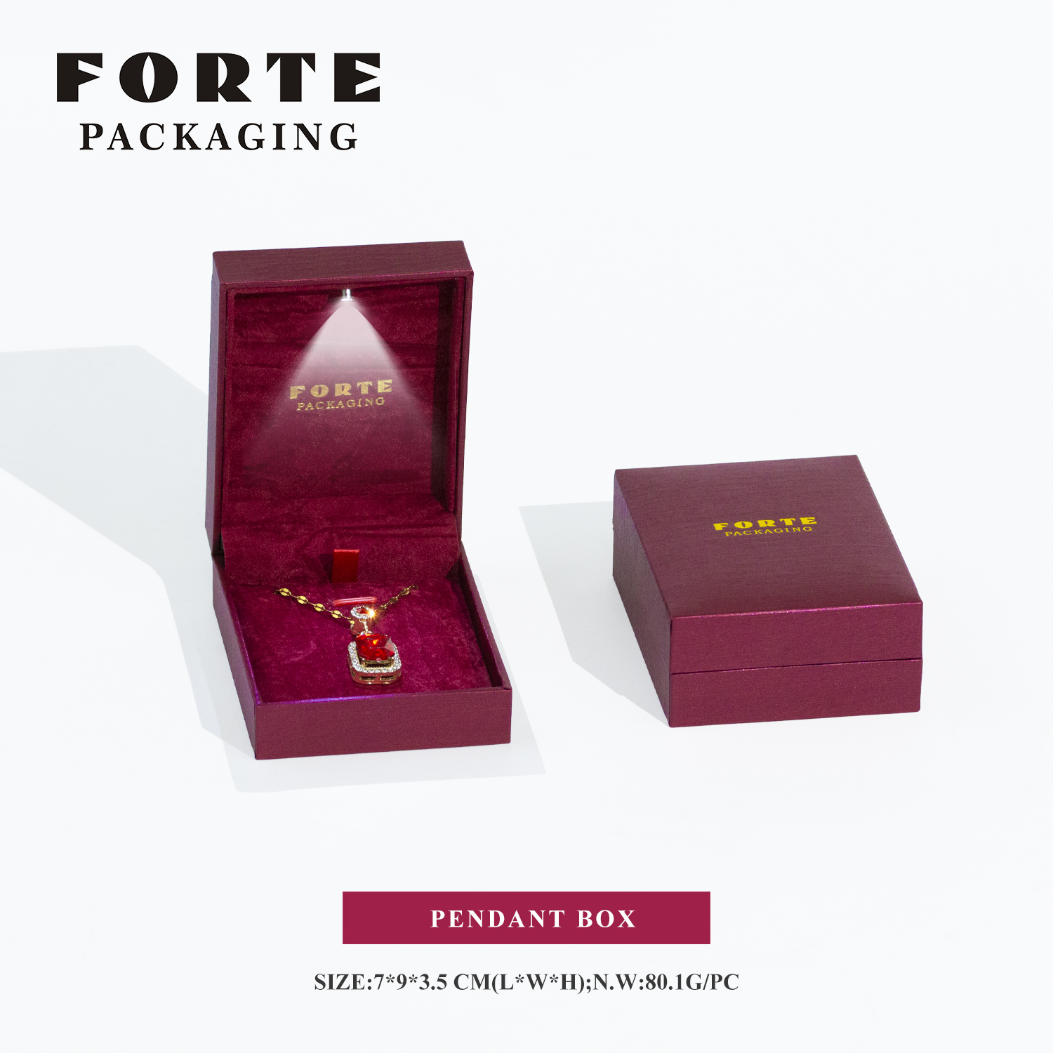 Red pendant box