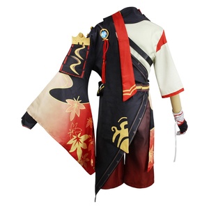 Disfraz de Anime Aboutcos <span class=keywords><strong>Genshin</strong></span> Impact Kaedehara Kazuha, Peluca de Samurai para Carnaval, Disfraz de Halloween, Conjunto Completo - Product Image 4