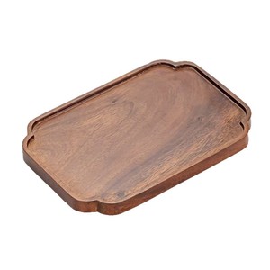 Custom Made Black Walnut Wood Solid Wood <b>Tray</b> For <b>Tea</b> Set Serving With Teapot And Cups - Product Image 5