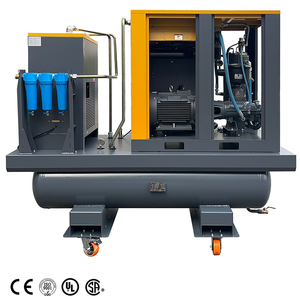 Compresseur d'air à vis 22KW 30HP 2,8-3,8 M3/min 99-134 Cfm 7-13 bar pour machine CNC/machine d'emballage/meublerie/industrie du <span class=keywords><strong>location</strong></span> - Product Image 2
