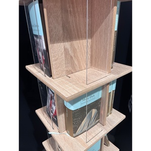 ชั้นวางหนังสือไม้ชั้นหนังสือสำหรับวางหนังสือห้องสมุดที่ทันสมัย