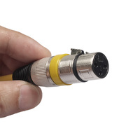 Cables de audio XLR macho y hembra codificados por colores Cable equilibrado XLR de transmisión de señal de alta pureza Cable de micrófono de 22AWG
