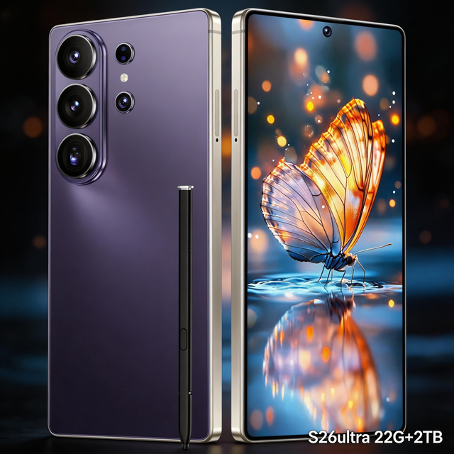 22G+2TB Unlocked S26 Ultra 5G Cell Phone 108MP Camera Built in Pen Dual SIM Global Version Android 15 Smartphone  Fast Charging