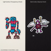 Autocollants adhésifs en vinyle transparent résistants à l'huile personnalisés, étiquettes de dessin animé imperméables, décoration pour ordinateur portable, étui de téléphone, UV MINGHAO