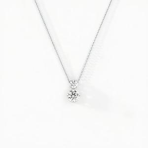 Collar de Plata de Ley 925 con Colgante Geométrico Simple y Moderno con Circonitas para Mujer, Regalo para Boda, Cumpleaños, San Valentín - Product Image 6